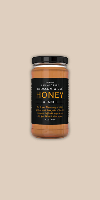 Naturz Beez 1LB Raw Orange Blossom Honey – 100% Pure Local FL/GA/TN/AL